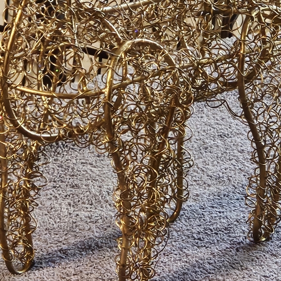 Christmas Reindeer wire sparkling tea light holds 5 lights - Picture 4 of 8